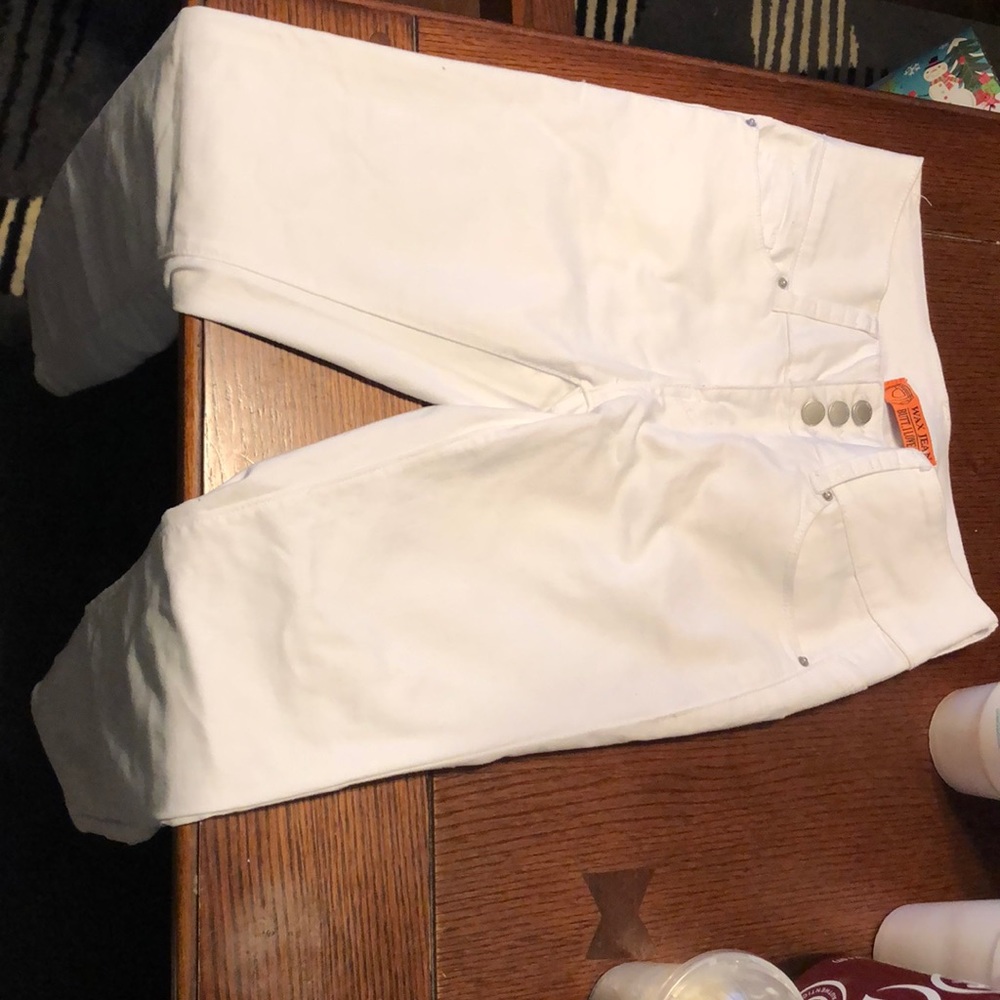 •white rainbow jeans